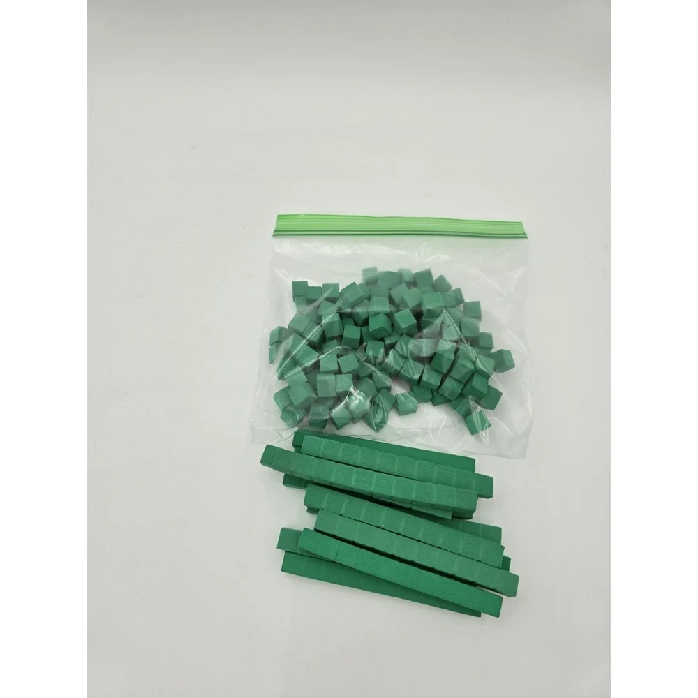 Math Manipulatives Lot Plastic‎ Cubes, 260+ Geometric Shapes, Foam Counters